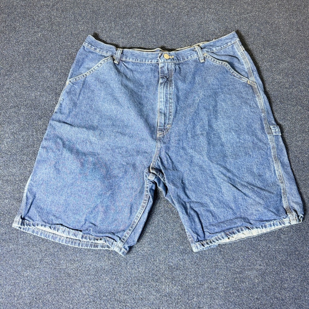 Vintage Wrangler Authentic Issue WRG Carpenter Denim Shorts Mens 38 Blue 6400WDV